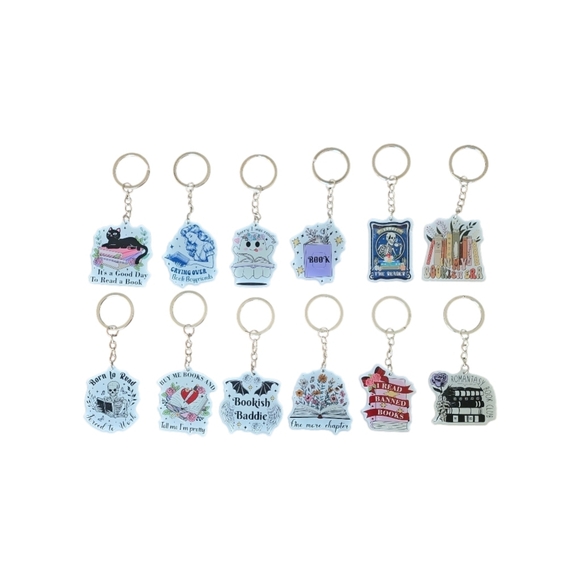 Bookish Keychains - Picture 1 of 13